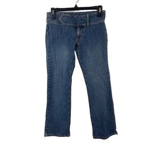 Vintage Y2K Gap Low Rise Bootcut‎ Distressed Jeans Size 0